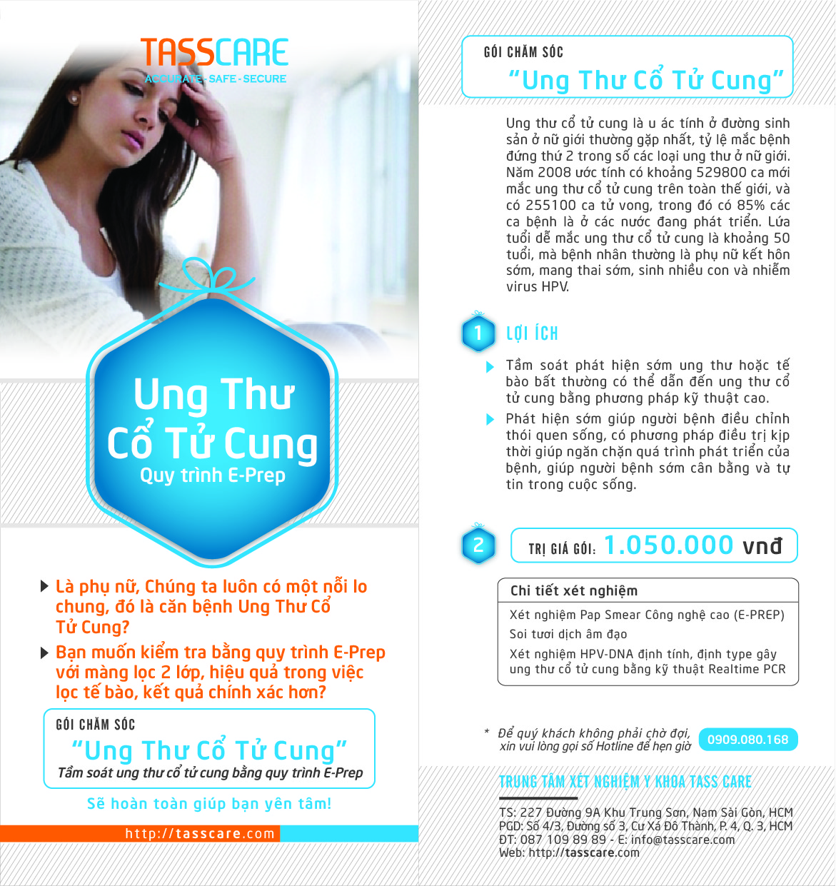 Xét nghiệm ung thư cổ tử cung với Quy trình E-Prep kỹ thuật cao
