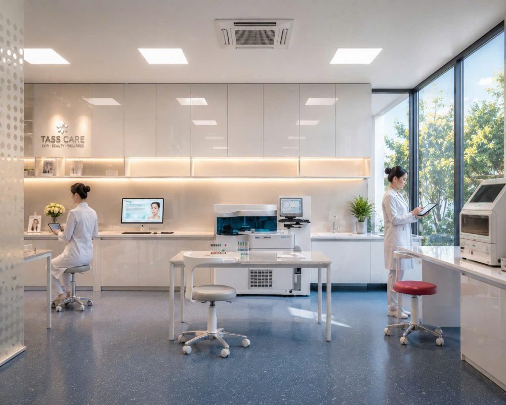 Không gian xét nghiệm hiện đại, chuyên nghiệp và thân thiện